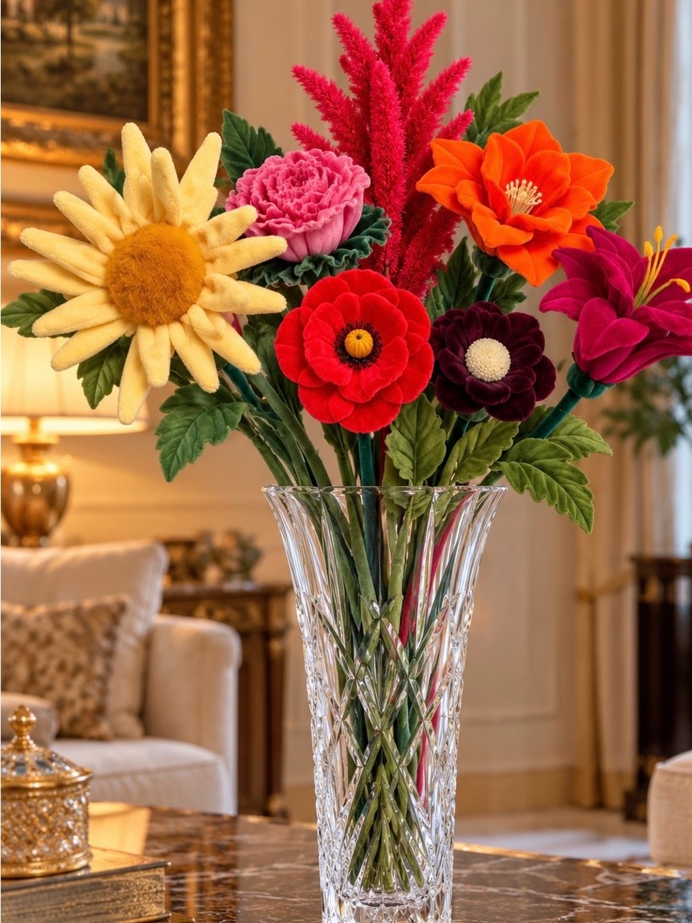 CJ HENDRY Multi-Color Flowers Arrangement ( only flowers)